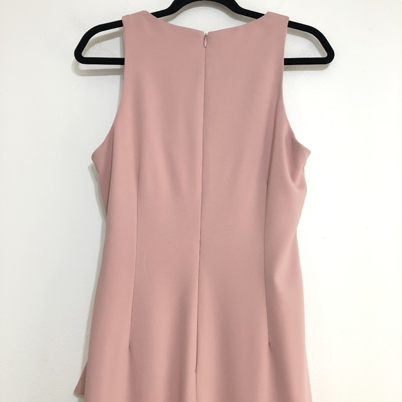 Carmen Marc Valvo Infusion Halter Ruffle Down Gown - Picture 7 of 8